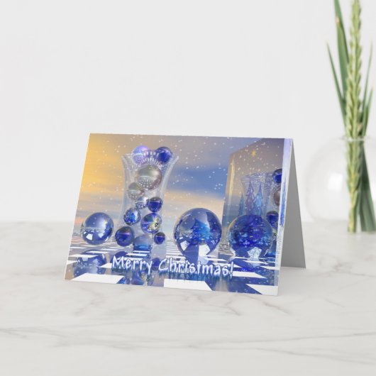 Surrealistische Vrolijke Kerstkaart Feestdagen Kaart (Voorkant)