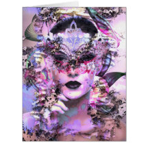 Surrealistische vrouw met masker