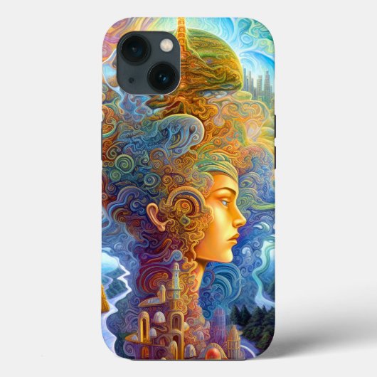 Surrealistische vrouwelijke landschap Fantastische Case-Mate iPhone Case (Achterkant)