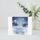 Surrealistische winter briefkaart (Staand voorkant)