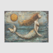 SURREALISTISCHE ZEEMEERMIN GEMENGDE MEDIA DECOUPAG TISSUEPAPIER (Voorkant)