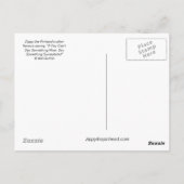 Surrealistische Zippy-kaart Briefkaart (Achterkant)