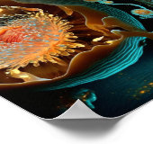 Surreëel gloeiend scherm poster (Hoek)