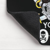 Surrender Your Booty Rate Skull Funny Jolly Roger Muismat (Hoek)