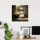 Surrereële waterval poster (Thuiskantoor)
