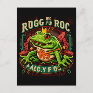 Surreus frog logo briefkaart