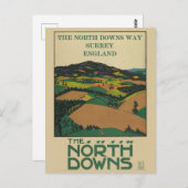  Surrey England North Downs Way Travel Briefkaart (Voorkant / Achterkant)