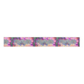 Surroechte witte waterverf orchideeën grosgrain lint (Voorkant)