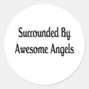 Surround by Geweldige Angels Ronde Sticker