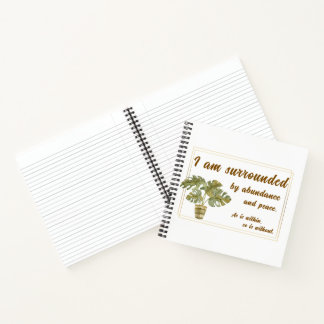 Surrounded by Abundance and Pease Spiral Journal Notitieboek