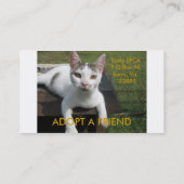 SURRY CO. SPCA, Valerie Delgado - ADOPTION COOR.. Visitekaartje (Achterkant)