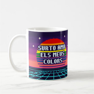 Surto Amb Els Meus Colors Catalan Pride Pixel Mug
