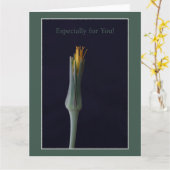 Surtout pour vous ! Carte de vœux (Fleur jaune)