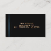 Surveillance, Carte de visite de réparation de l'h (Dos)