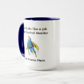 Surveillance centrale Mug Superhero mâle (Devant gauche)