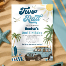 Surven 2e verjaardagsuitnodiging - Twee Rad
