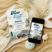 Surven 2e verjaardagsuitnodiging - Twee Rad Kaart