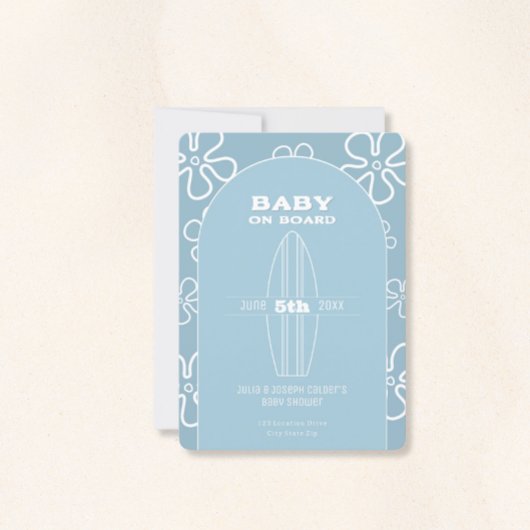 Surven Board Baby shower - Aangepaste genderneutra Kaart