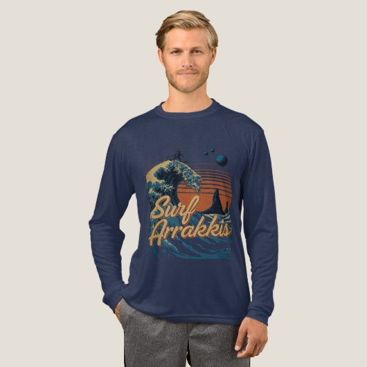 Surven in de duinen van Arrakis Tri-Blend Shirt (Voorkant)