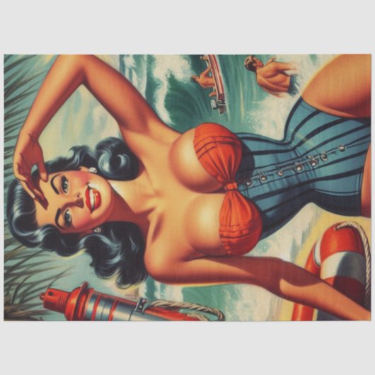 Surven pin-up Tissuepapier (Voorkant)