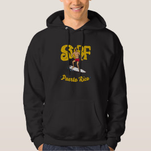 Surven Puerto Rico Beach Vibes Casual Surfin Hoodie