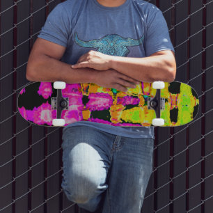 Surven stijl kleuren: Paarse en olijfgroen Skateboard