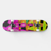 Surven stijl kleuren: Paarse en olijfgroen Skateboard (Horizontaal)