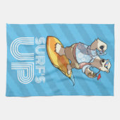 Surven Up Surfing Polar Beer met Cocktail Cartoon Theedoek (Horizontaal)