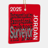 Surveyor Extraordinaire CUSTOM Keramisch Ornament (Rechts)