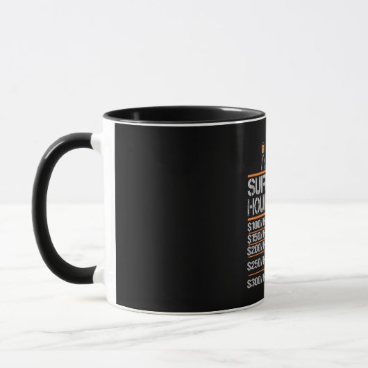 Surveyor Hourly Rate Funny Gift Idea Mok (Links)