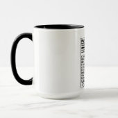 Surveyor Nutrition Facts Mug (Gauche)
