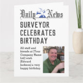 Surveyor Verjaardag Kaart om te personaliseren (Voorkant)