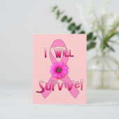 Survieve borstkanker kaart (Staand voorkant)