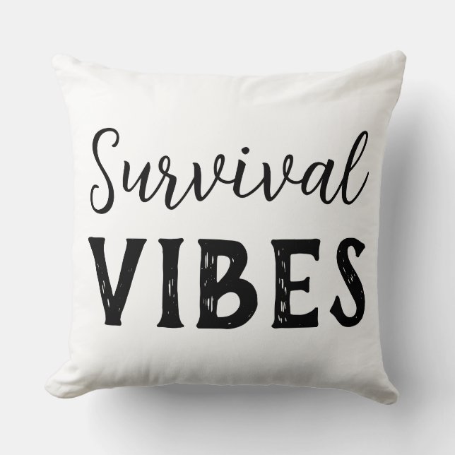 Survival Vibes Kussen (Voorkant)