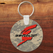 Survivalist Prepper Sleutelhanger (Voorkant)