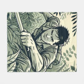 Survivalist Spirit Fleece Deken (Voorkant (Horizontaal))