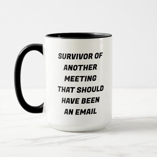 Survivant de la réunion Funny Mug (Gauche)