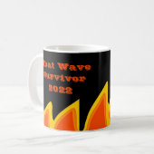 Survivant de la vague de chaleur 2022 Café Mug (Devant gauche)