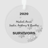 Survivant personnalisé 2020 Covid Christmas Tree (dos)