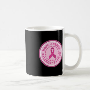 SURVIVE HOPE INSPIRE Wereldkankerdag Gift Pink Ri Koffiemok