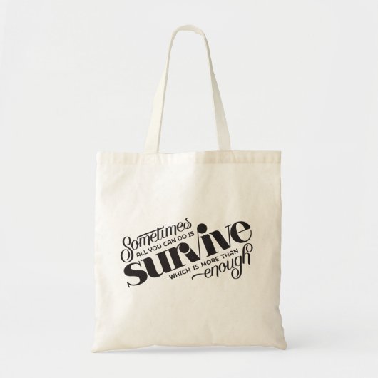 Survive Totebag Tote Bag (Voorkant)