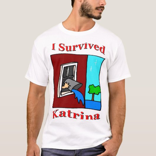 Survived Katrina T-shirt (Voorkant)