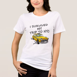 Survived Trip NYC Funny Tri-Blend Shirt