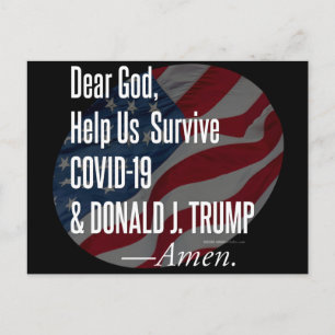 Surviving Covid-19 & Donald Trump Briefkaart