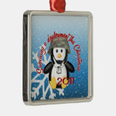 Surviving Deployment 2011 Penguin Metalen Ornament (Rechts)