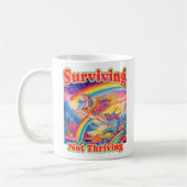 Surviving Not Thriving – Rainbow Unicorn Mug (Gauche)