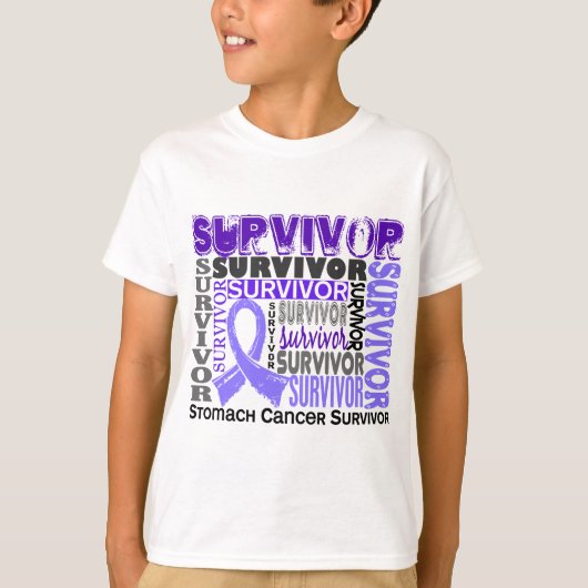 Survivor 10 Maagdarmkanker T-shirt (Voorkant)