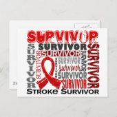 Survivor 10 Stroke Briefkaart (Voorkant / Achterkant)