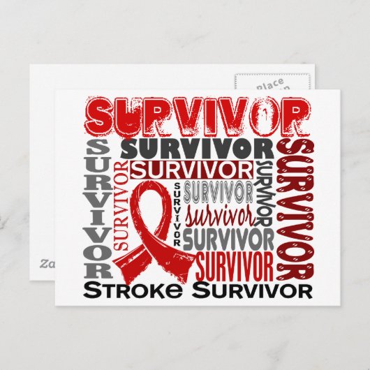 Survivor 10 Stroke Briefkaart (Voorkant / Achterkant)