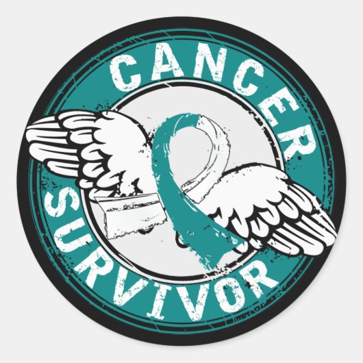 Survivor 14 Cervicale kanker Ronde Sticker (Voorkant)